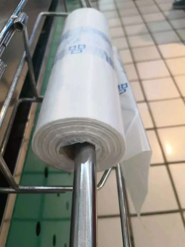PE rolling bag for supermarket